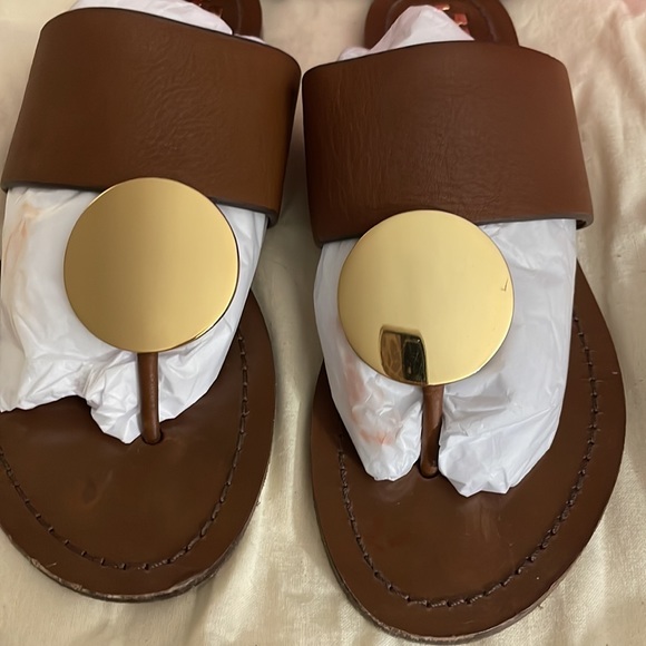 Tory Burch disc sandal Leather color w dustbag and box - Picture 4 of 8